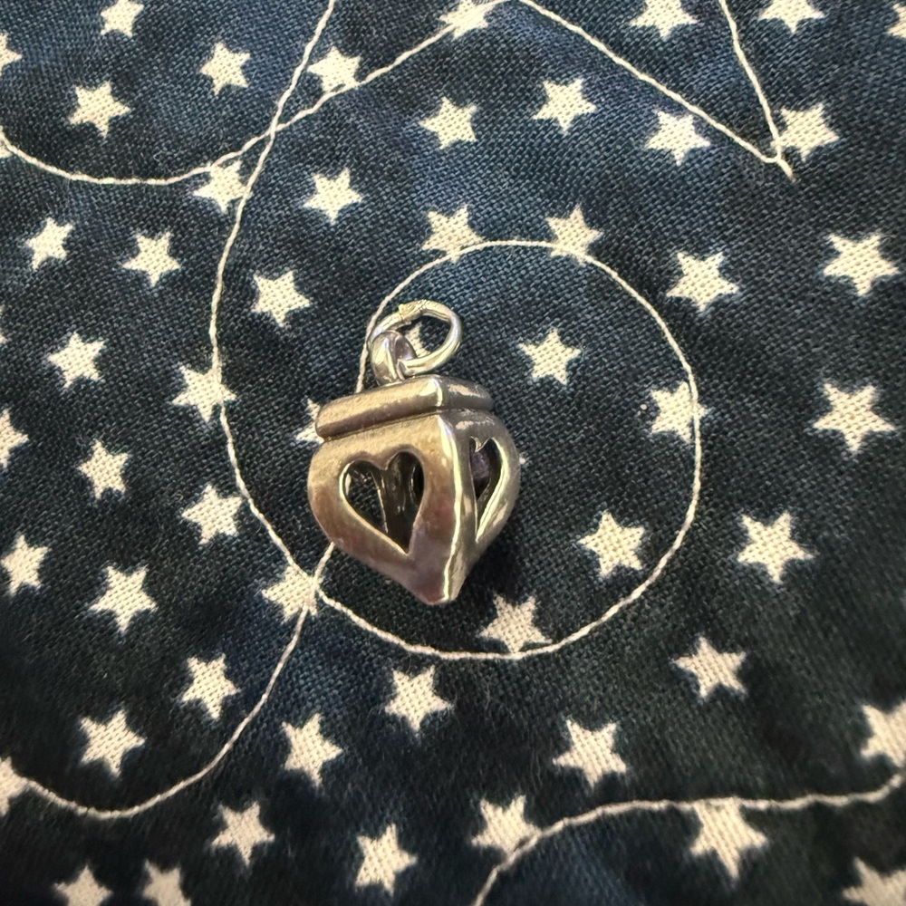 Retired Heart Finial Charm